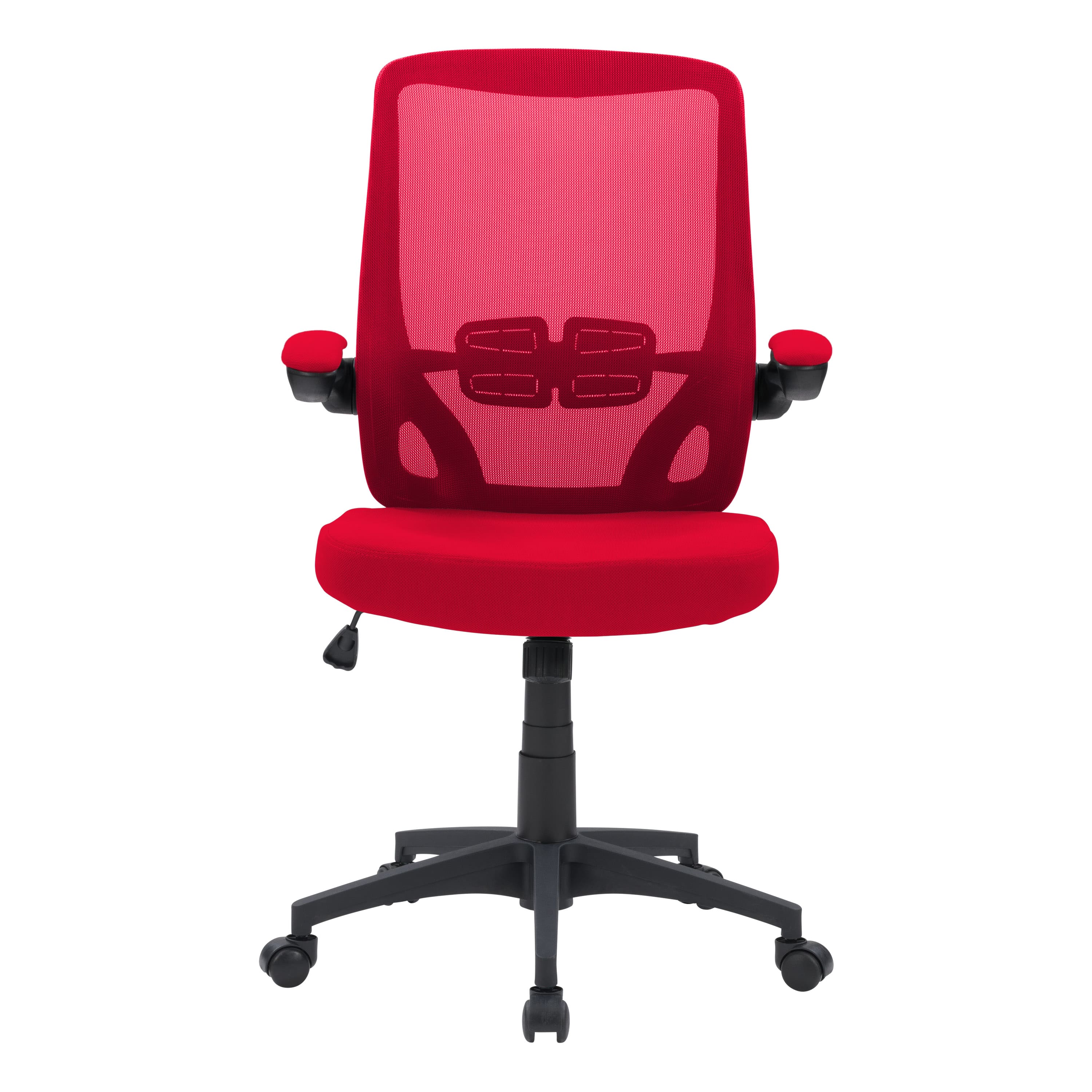 Front. CorLiving - Workspace High Mesh Back Office Chair - Red.