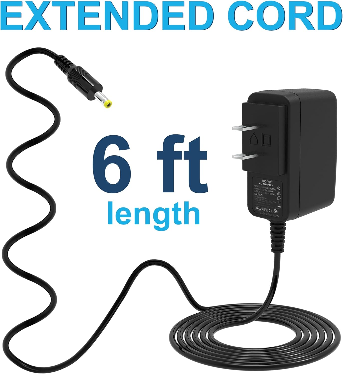 EXTENDED CORD  
6 ft length