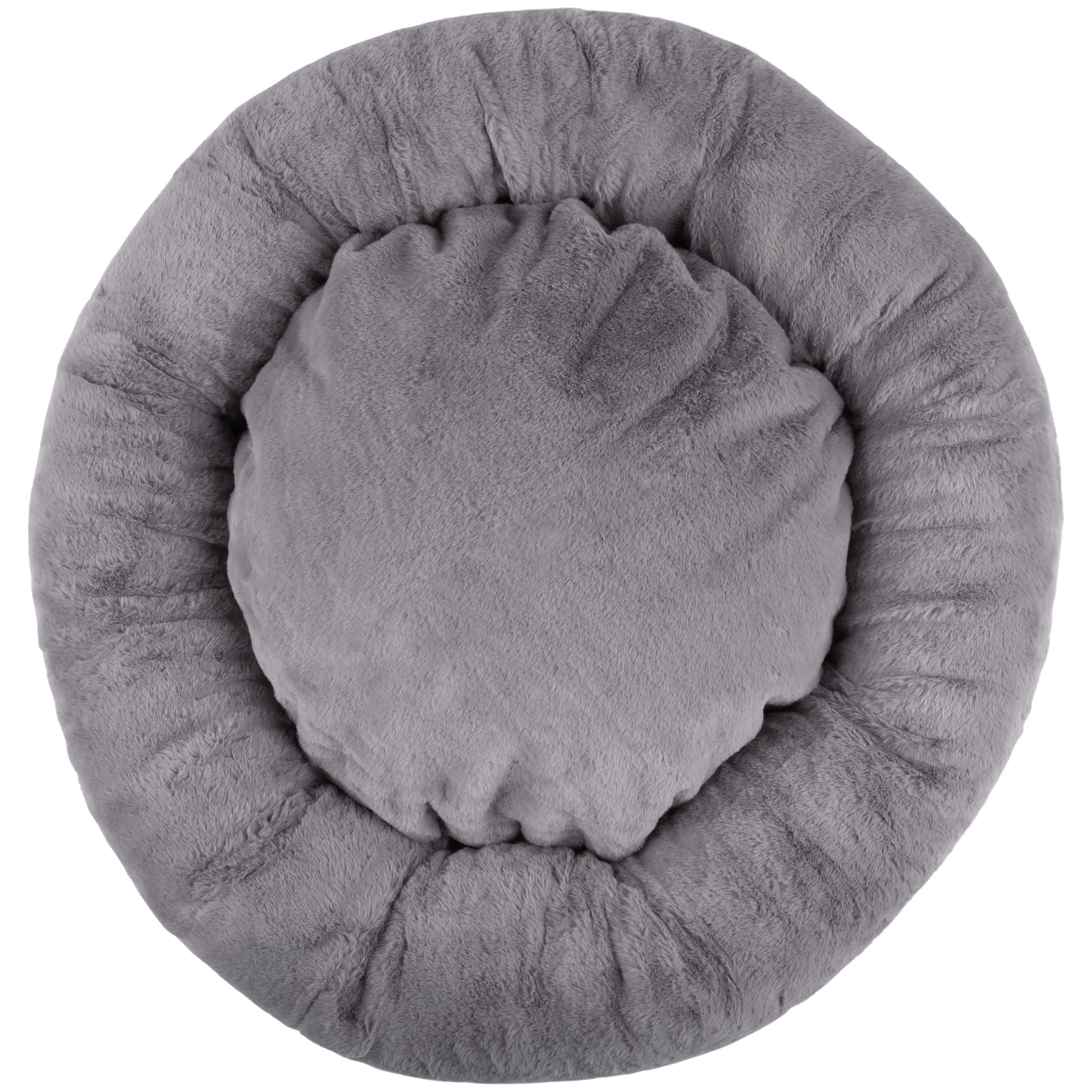 PetMaker - 30in Donut Dog Bed for Medium Pets - Gray