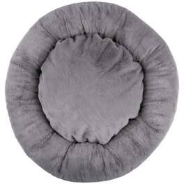 PetMaker - 30in Donut Dog Bed for Medium Pets - Gray