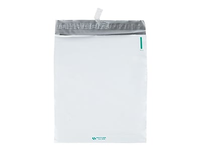 Alt View 1. Quality Park - 11"W x 13"L Redi-Strip Expansion Poly Mailers, 100/Box - White.