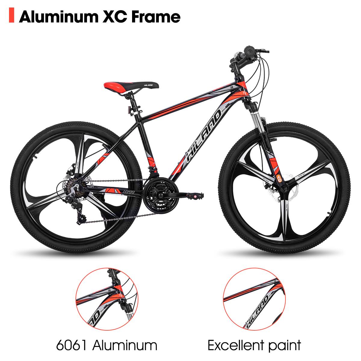 Aluminum XC Frame HiLAND OL 6061 Aluminum Excellent paint
