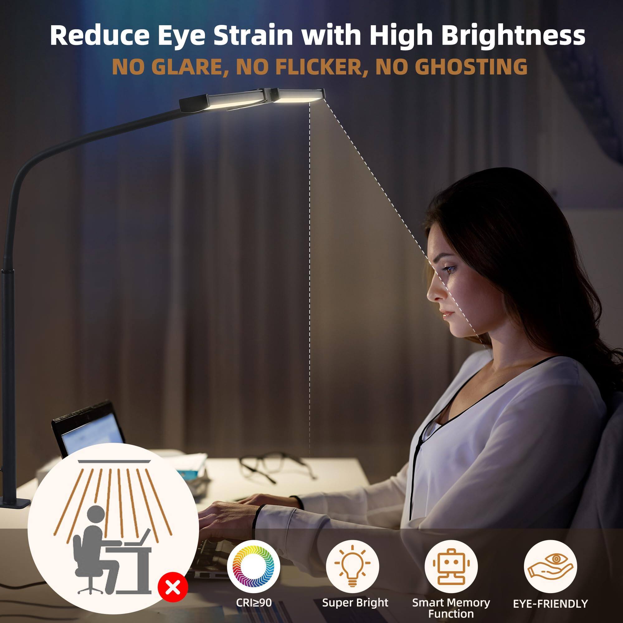 Reduce Eye Strain with High Brightness  
NO GLARE, NO FLICKER, NO GHOSTING  

X CRIZ90 Super Bright Smart Memory EYE-FRIENDLY Function