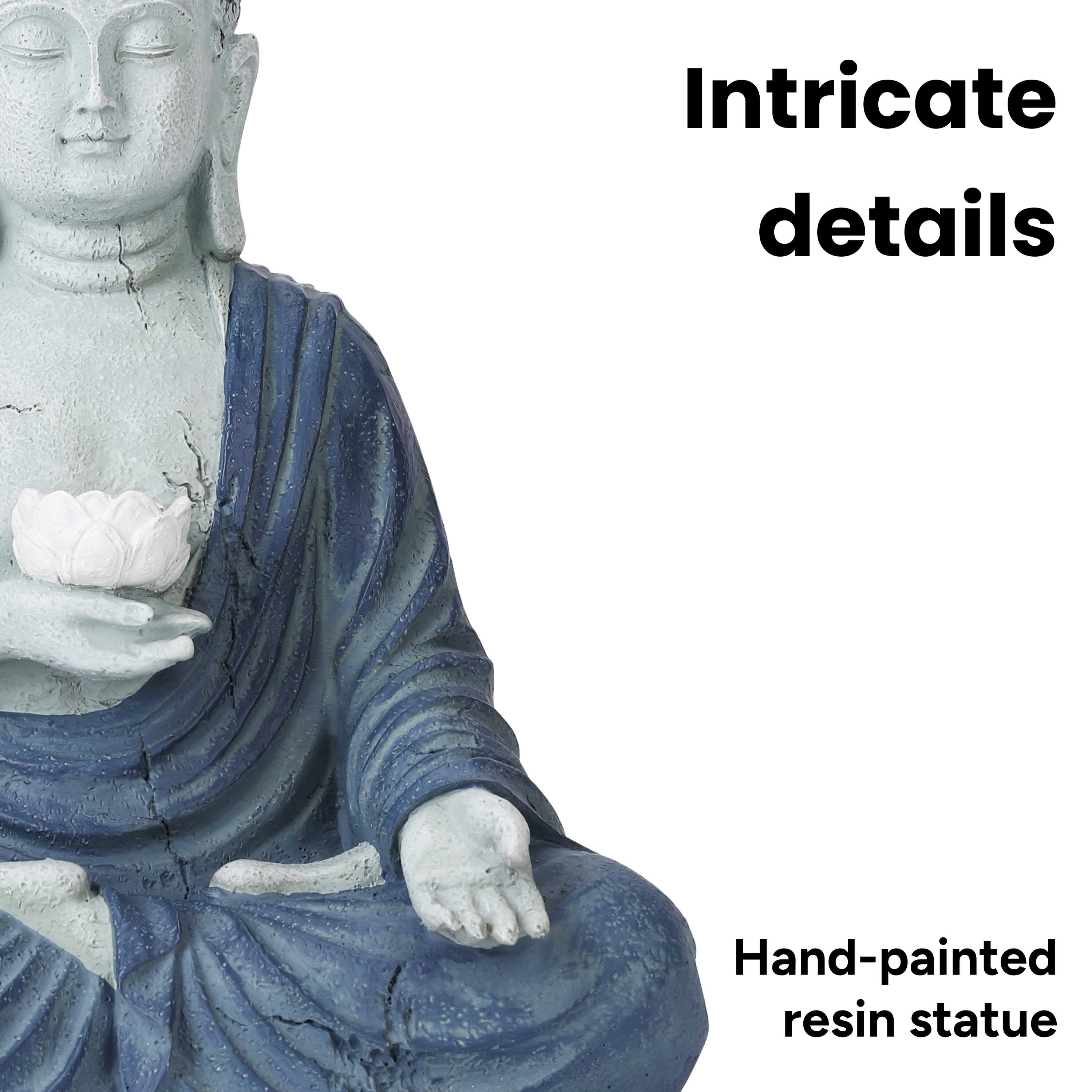 Intricate details  
Hand-painted resin statue
