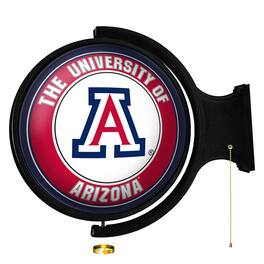 The Fan-Brand - Arizona Wildcats Team Logo 21'' x 23'' Rotating Lighted Wall Sign - Multicolor