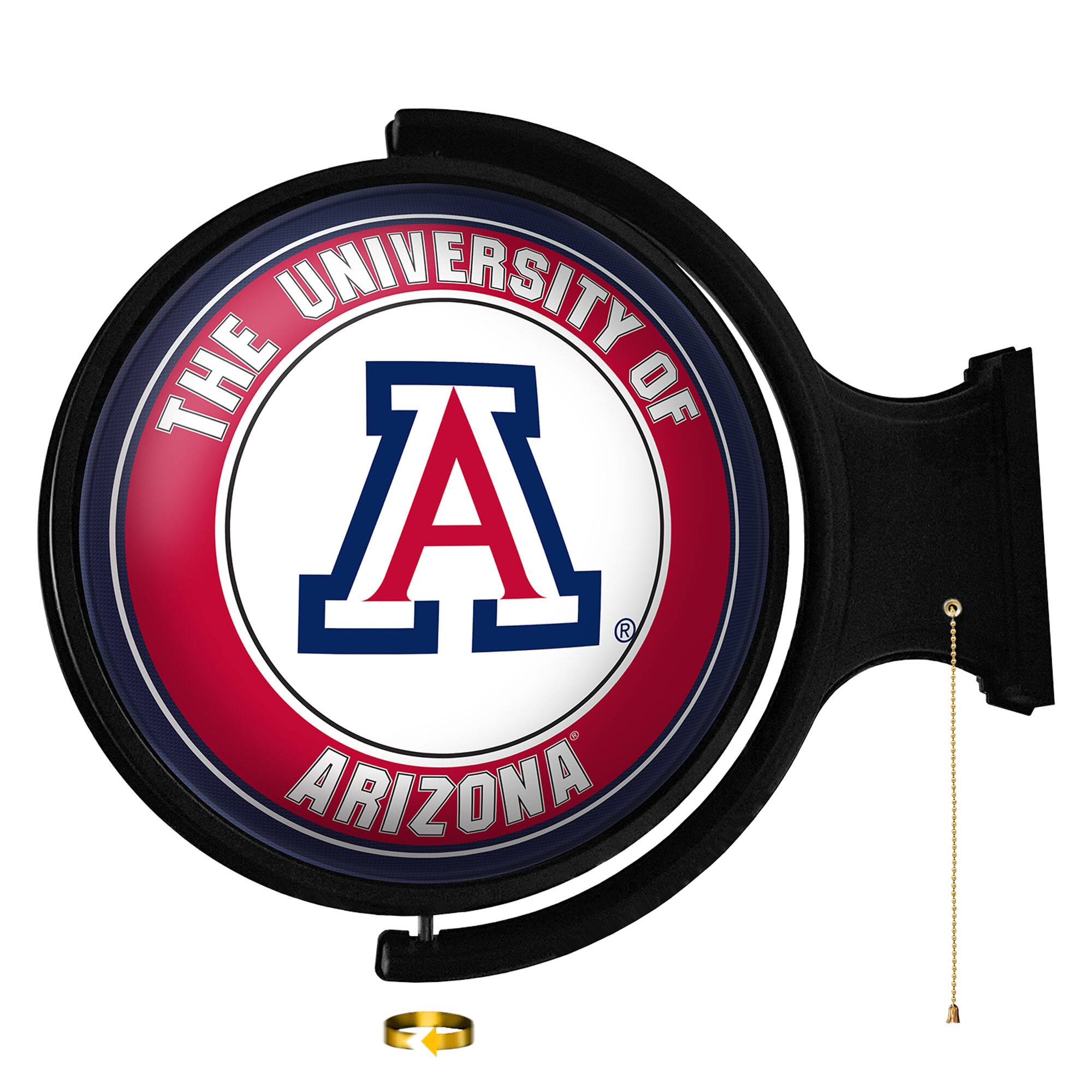 Arizona Wildcats Team Logo 21'' x 23'' Rotating Lighted Wall Sign