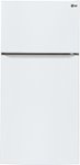 Front Zoom. LG - 23.8 Cu. Ft. Top-Freezer Refrigerator with Ice Maker - Smooth White.