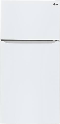 Lg 23 8 Cu Ft Top Freezer Refrigerator With Ice Maker Smooth White Ltcs24223w Best Buy