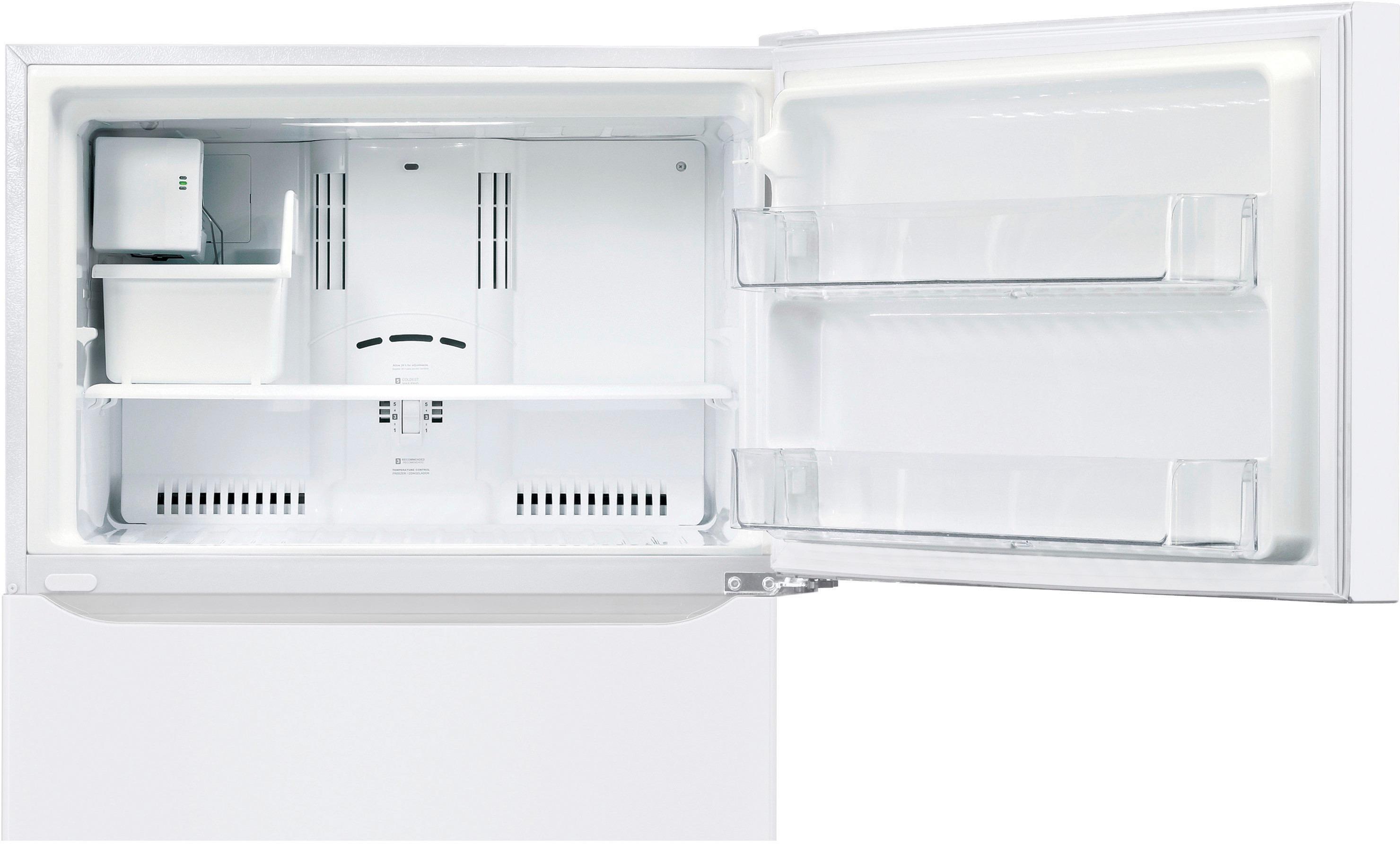 LG 23.8 Cu. Ft. TopFreezer Refrigerator with Ice Maker Smooth White
