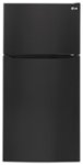 Front Zoom. LG - 20.2 Cu. Ft. Top-Freezer Refrigerator - Smooth Black.