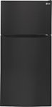 Front Zoom. LG - 23.8 Cu. Ft. Top-Freezer Refrigerator - Smooth Black.