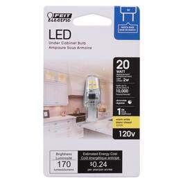 FEIT ELECTRIC - T4 G8 LED Bulb Warm White 20 Watt Equivalence 1 pk