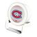Front. Keyscaper - Montreal Canadiens Linen Print Nightlight Charger & Bluetooth Speaker - White.