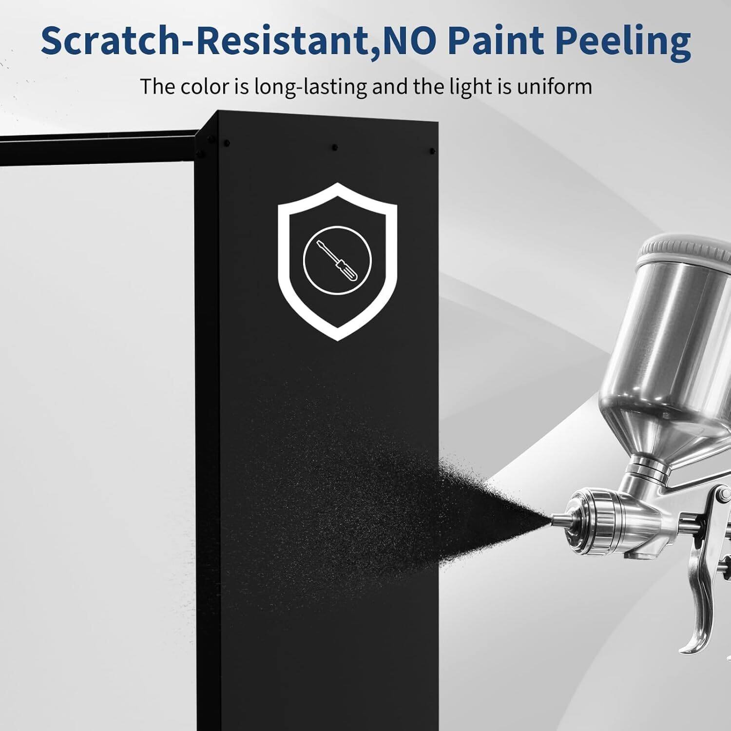 Scratch-Resistant, NO Paint Peeling  
The color is long-lasting and the light is uniform