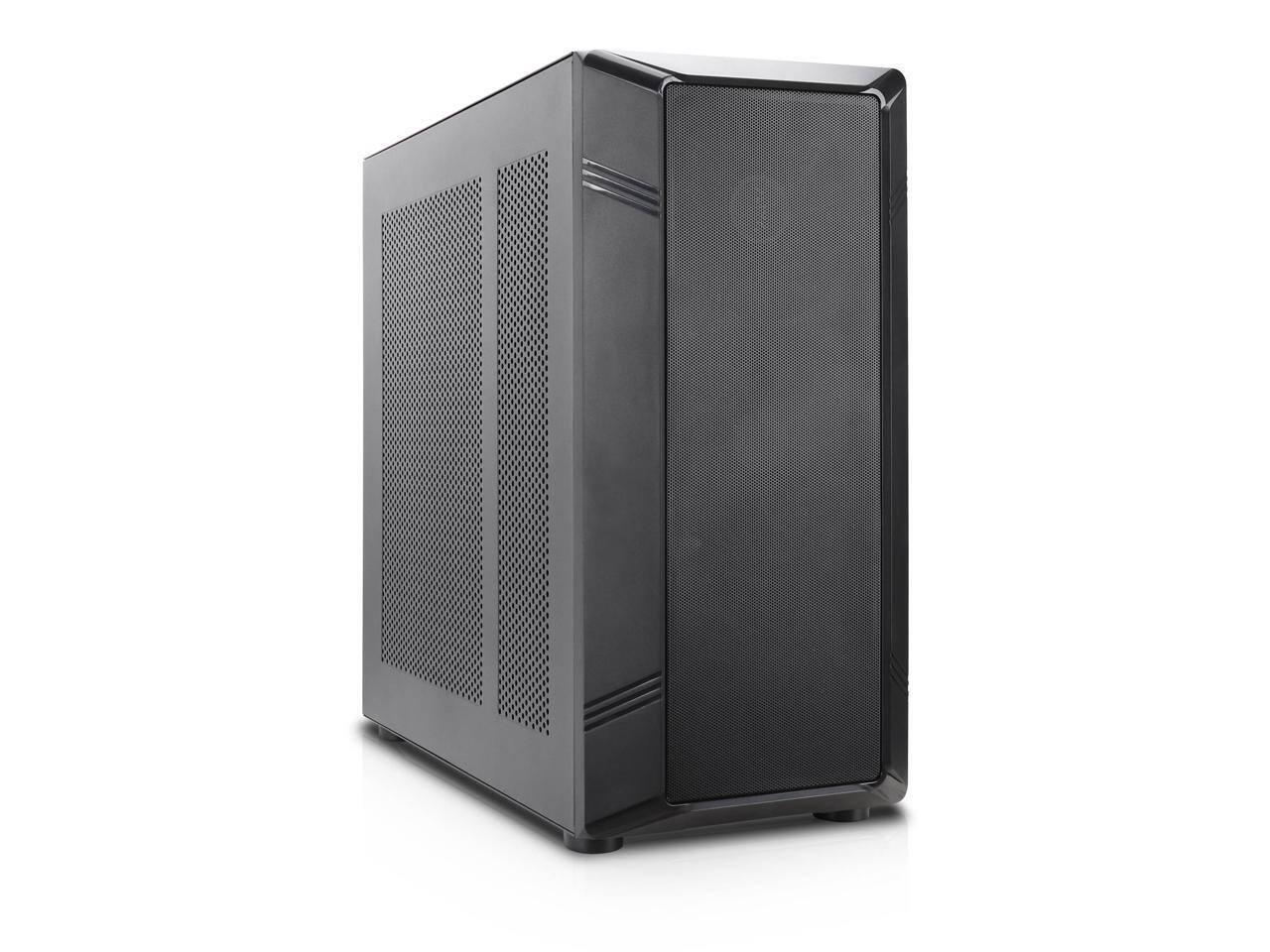 Front. Rosewill - Rosewill Helium NAS Case, Mesh Panel, 4x 140mm Fan, Black - Black.