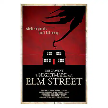 whatever you do, don't fall asleep...
WES CRAVEN'S a NIGHTMARE on ELM STREET
NEVON CNERA - A MERTMARE ON EIM STREET
P MES CRAIEN ROGERT ENGLUND HEATHER LANGENKENP SARIN RONEE BUAKLEY NOHNAT SEPP CHARLES BERNSEN FONSECA IACOUES FATHN TANNETTE BENSON NCHARON RICK SHANE ROBERT SHATE STANLEY BUDELSON NOSEPH WOLEF
WES CRAVEN