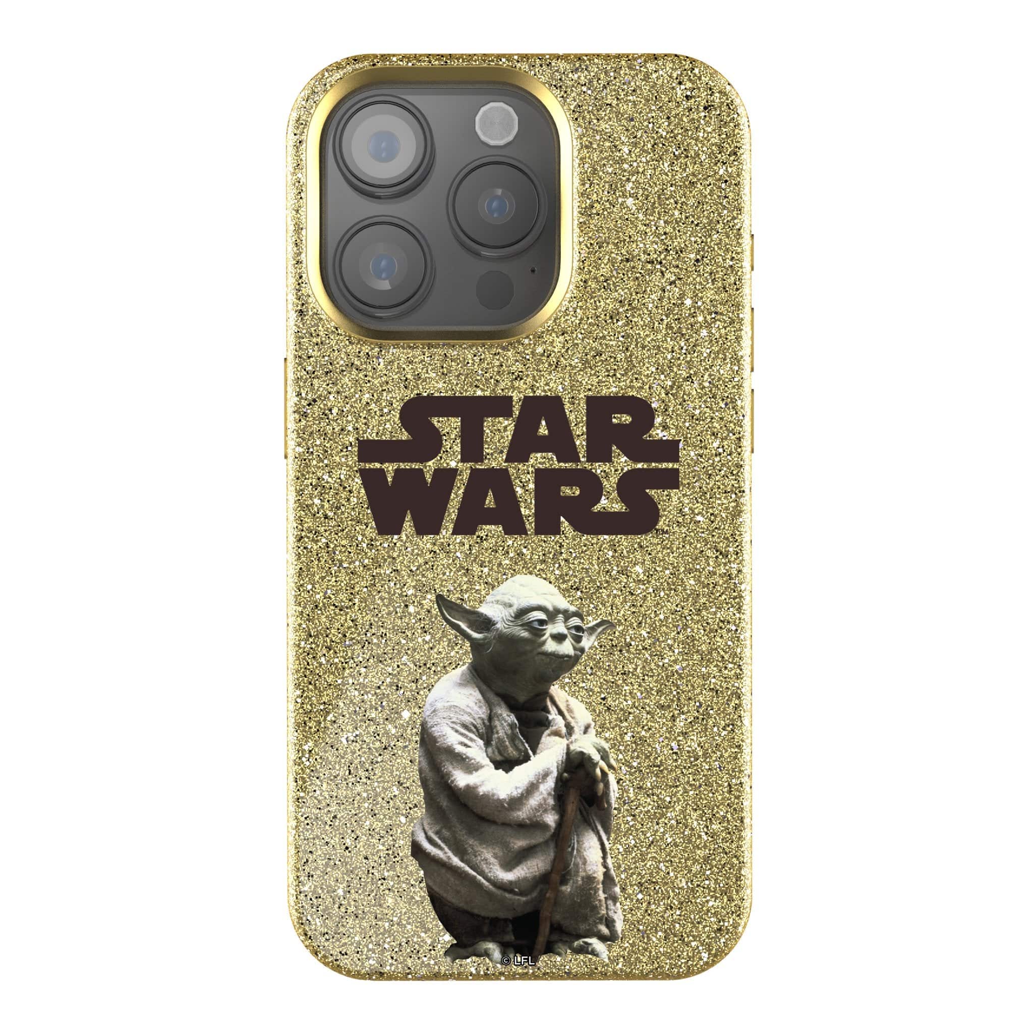 Keyscaper - Star Wars: A New Hope Color Block Gold Bling Phone Case - Apple iPhone 16 Pro Max - Yoda