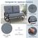 Designed for Optimal Comfort
- Tufted Design
- 5.5" Thick Seat Cushion
- High-quality Fabric
- Wear-resistant
- Water-resistant
- Soft Padding