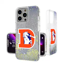 Keyscaper - NFL - Denver Broncos - Linen Logo iPhone Glitter Case - 13 - Multicolor