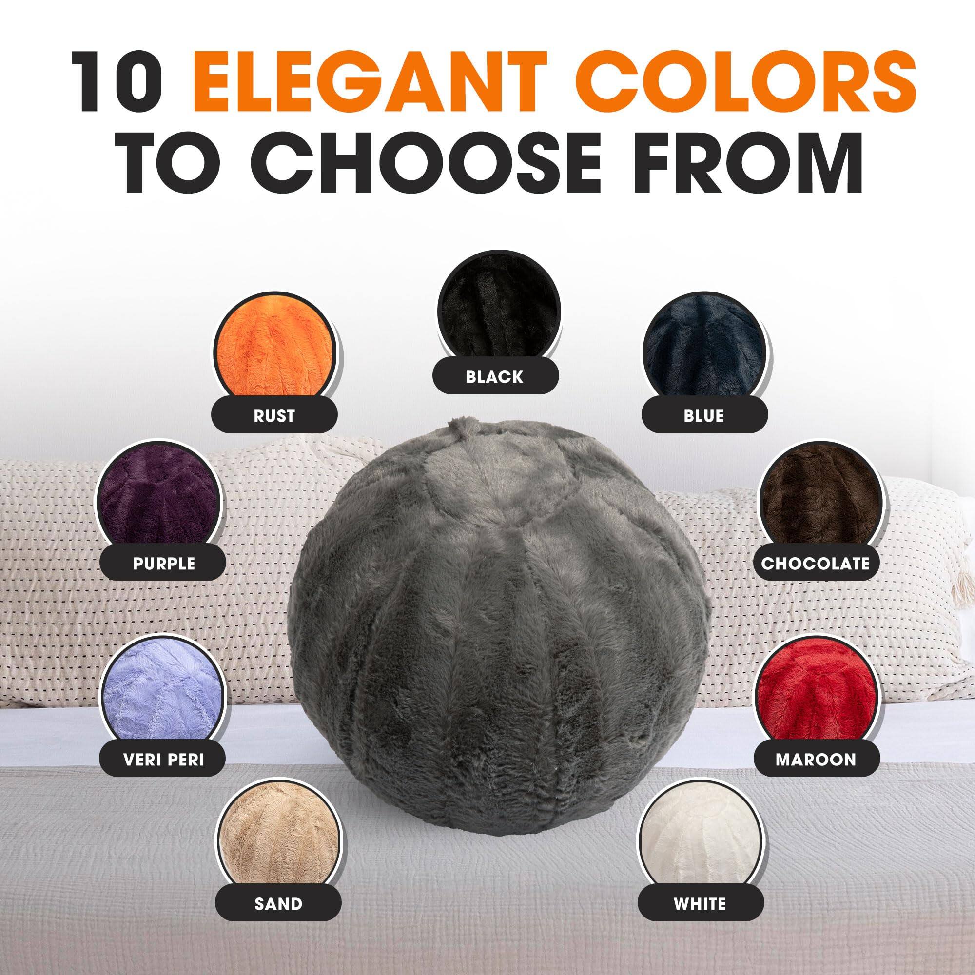 10 ELEGANT COLORS TO CHOOSE FROM

- BLACK
- RUST
- BLUE
- PURPLE
- CHOCOLATE
- VERI PERI
- MAROON
- SAND
- WHITE