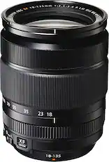Front. Fujifilm - XF 18-135mm f/3.5-5.6 R LM OIS WR Zoom Lens - Black.