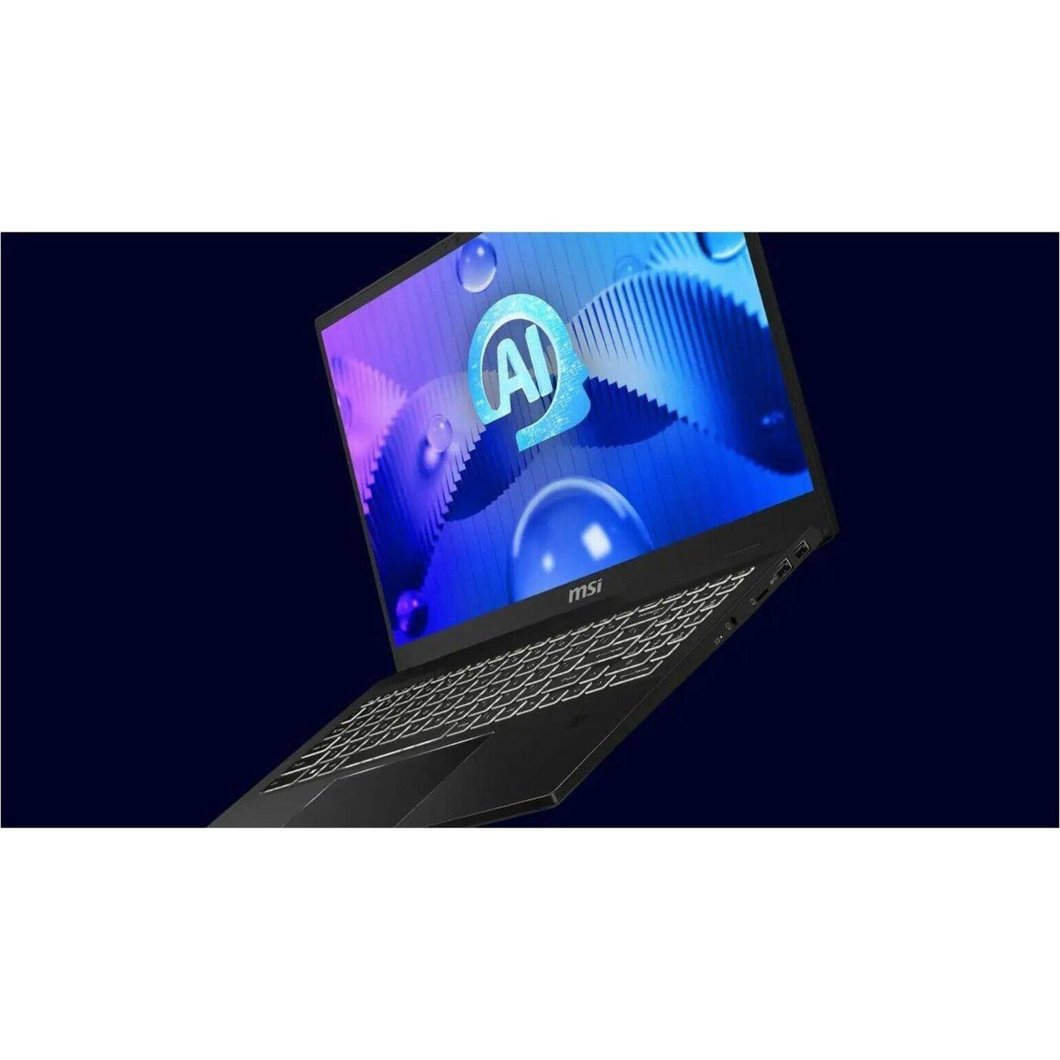 Alt View 24. MSI - Summit E16 AI Evo A1M 2-in-1 16" Touch Screen Laptop - Intel Core Ultra 7 with 32GB Memory - 1 TB SSD - Ink Black, Black.
