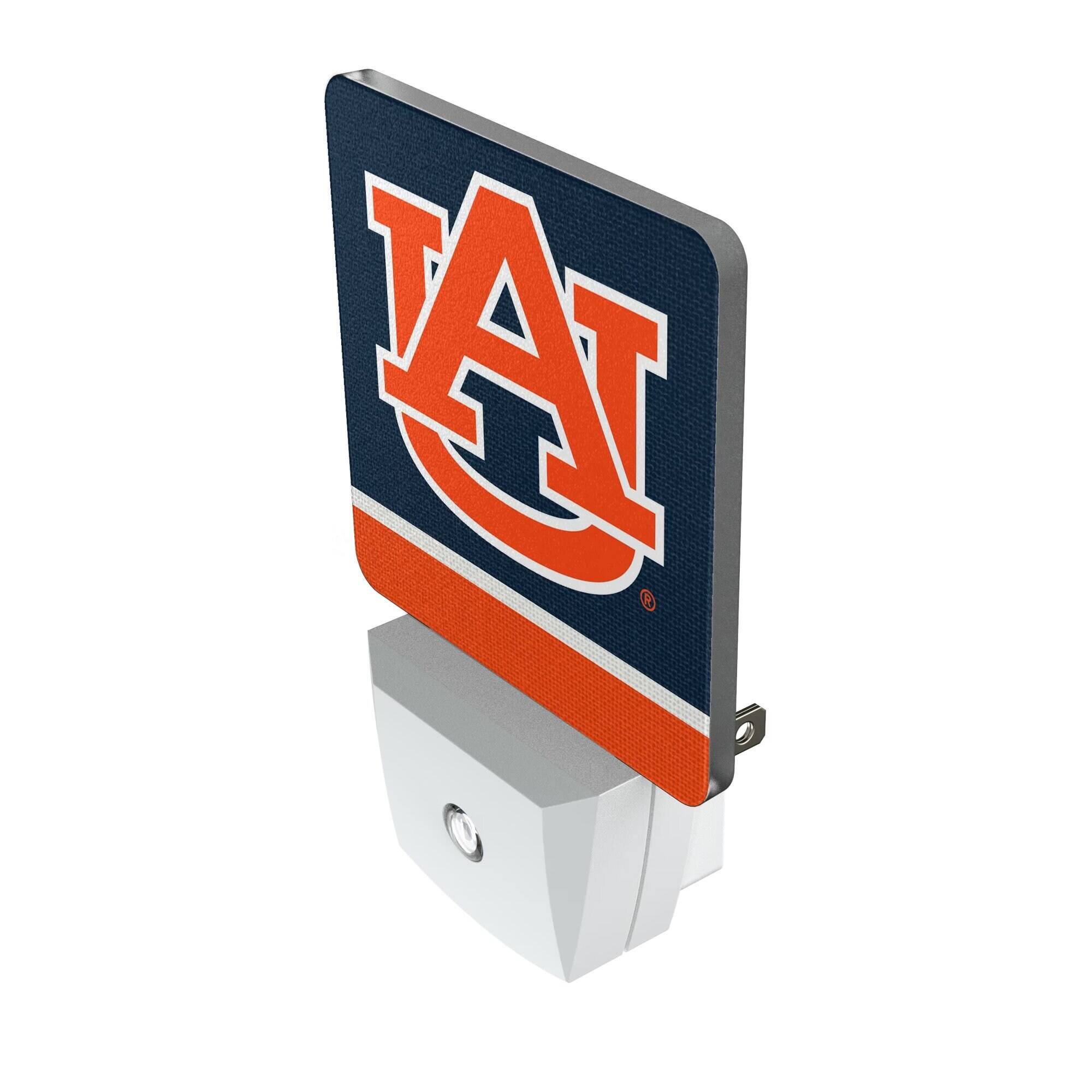 Alt View 1. Keyscaper - Auburn Tigers Stripe Design Nightlight 2-Pack - Multicolor.