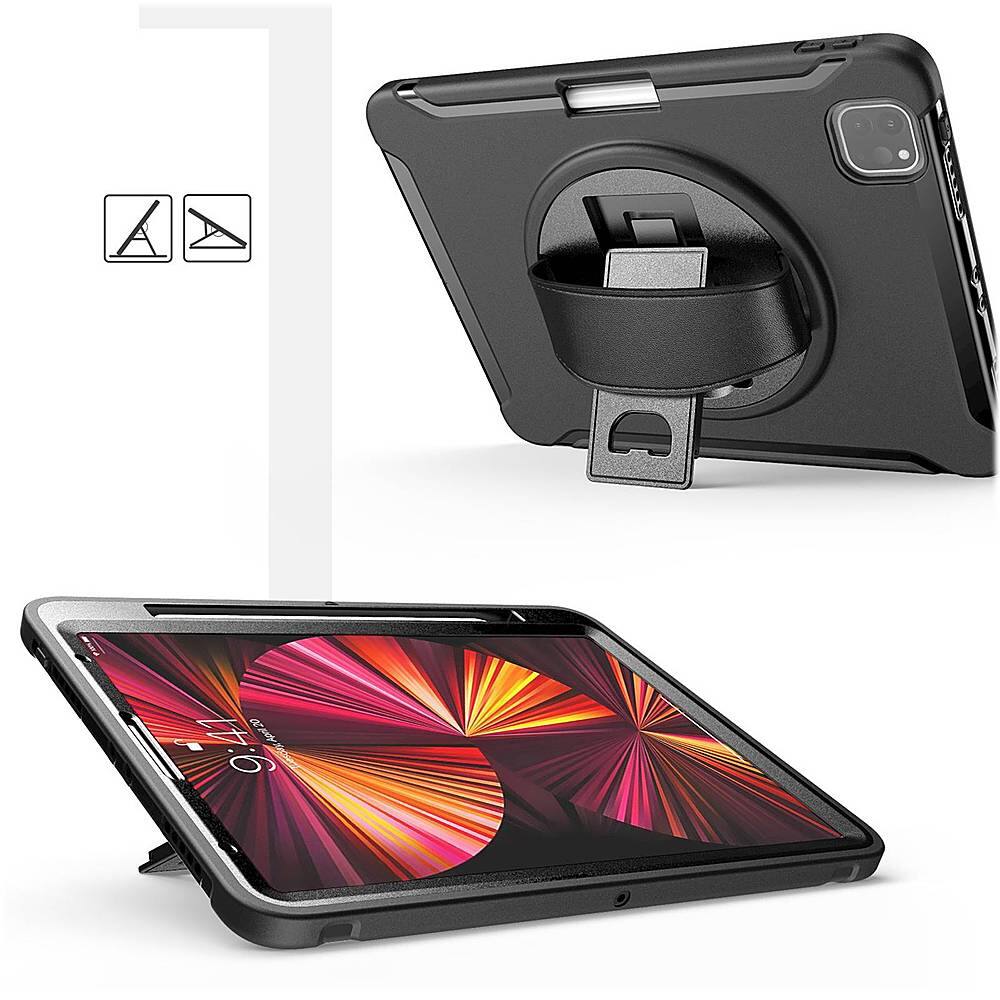 Alt View 14. SaharaCase - PROTECTION Hand Strap Series Case for Apple iPad Pro 11" (2nd, 3rd, and 4th Gen 2020-2022) - Black.