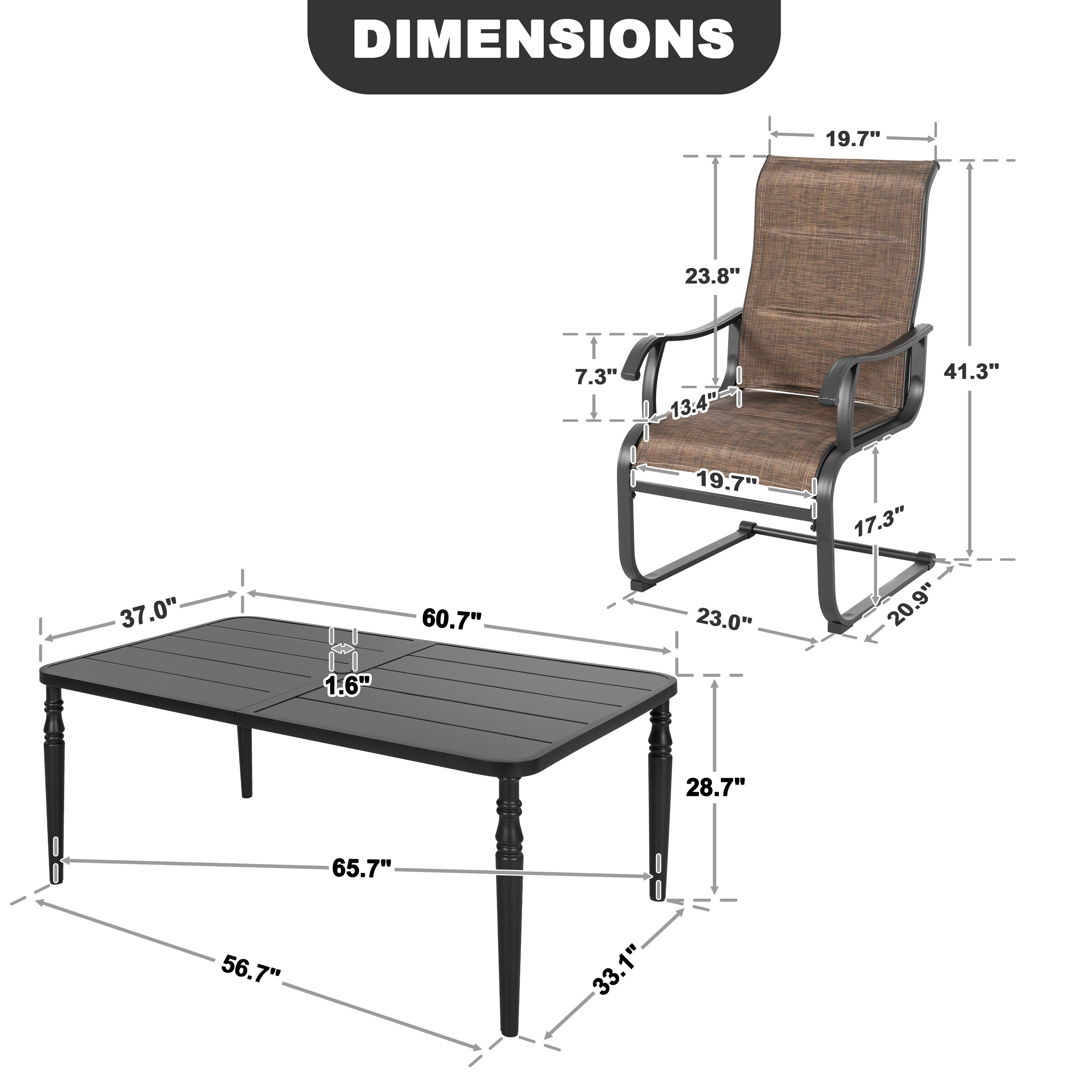 DIMENSIONS

19.7" 23.8" 7.3" 13.4" 41.3" 37.0" 60.7" 19.7" 23.0" 17.3" 20.9" 1.6" 28.7" 65.7" 56.7" 33.1"