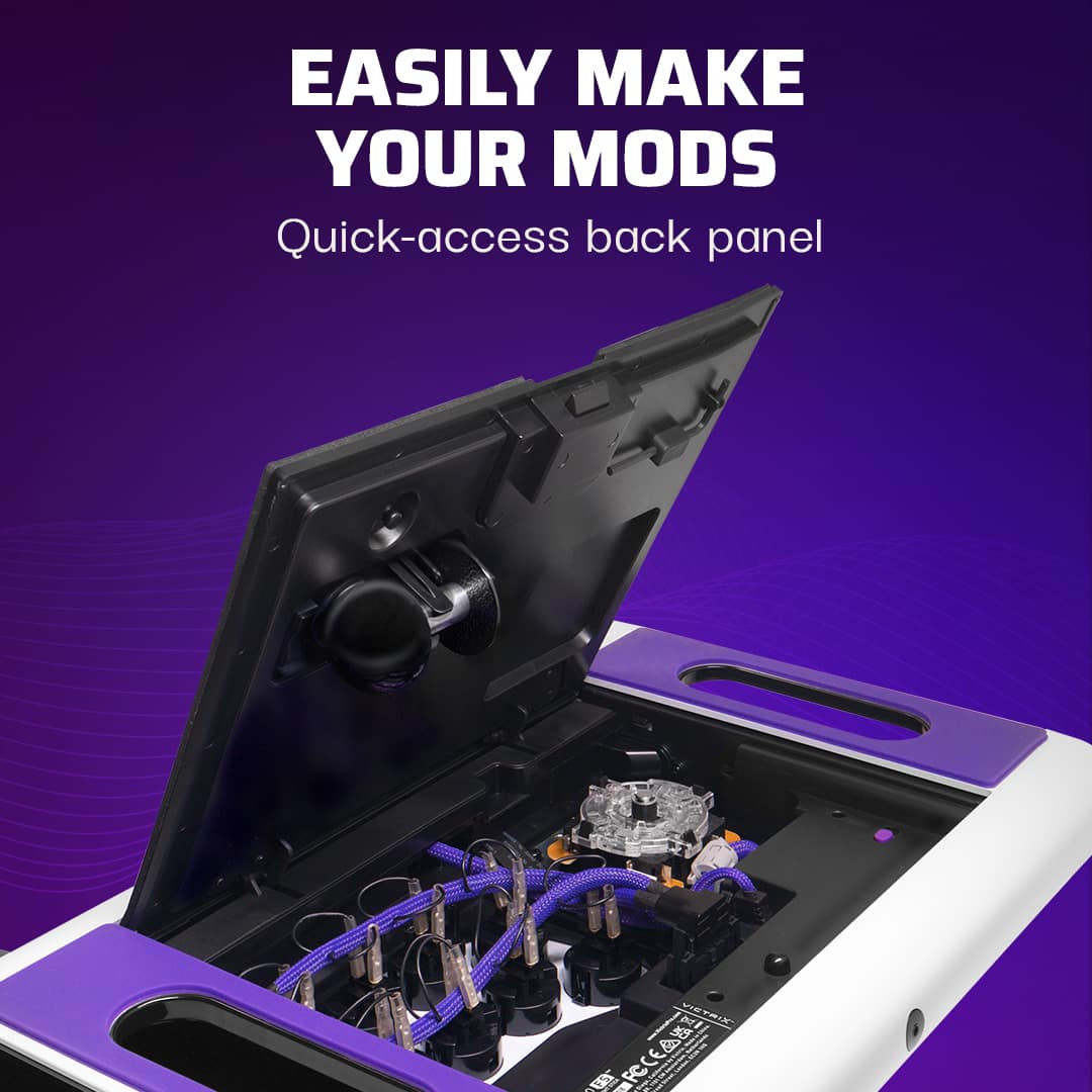 Easily make your mods with a quick-access back panel.