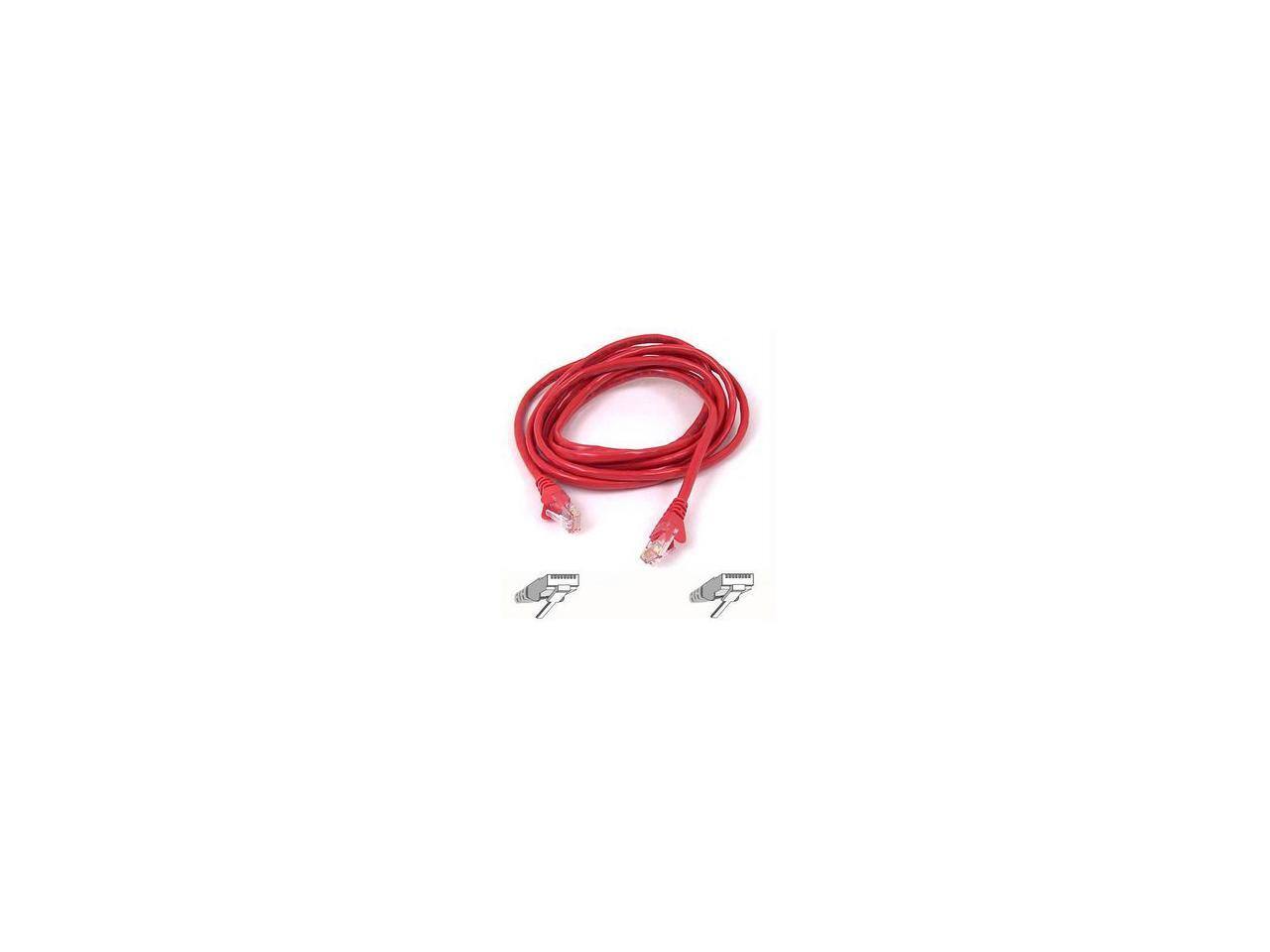 Front. Belkin - Belkin A3L791-15-RED-S 15 ft. Cat 5E Red Cat5e Patch Cable.