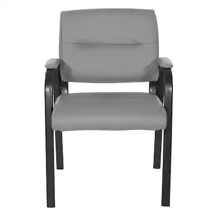 Front. Office Star Products - Guest Chair - Grey/Black.