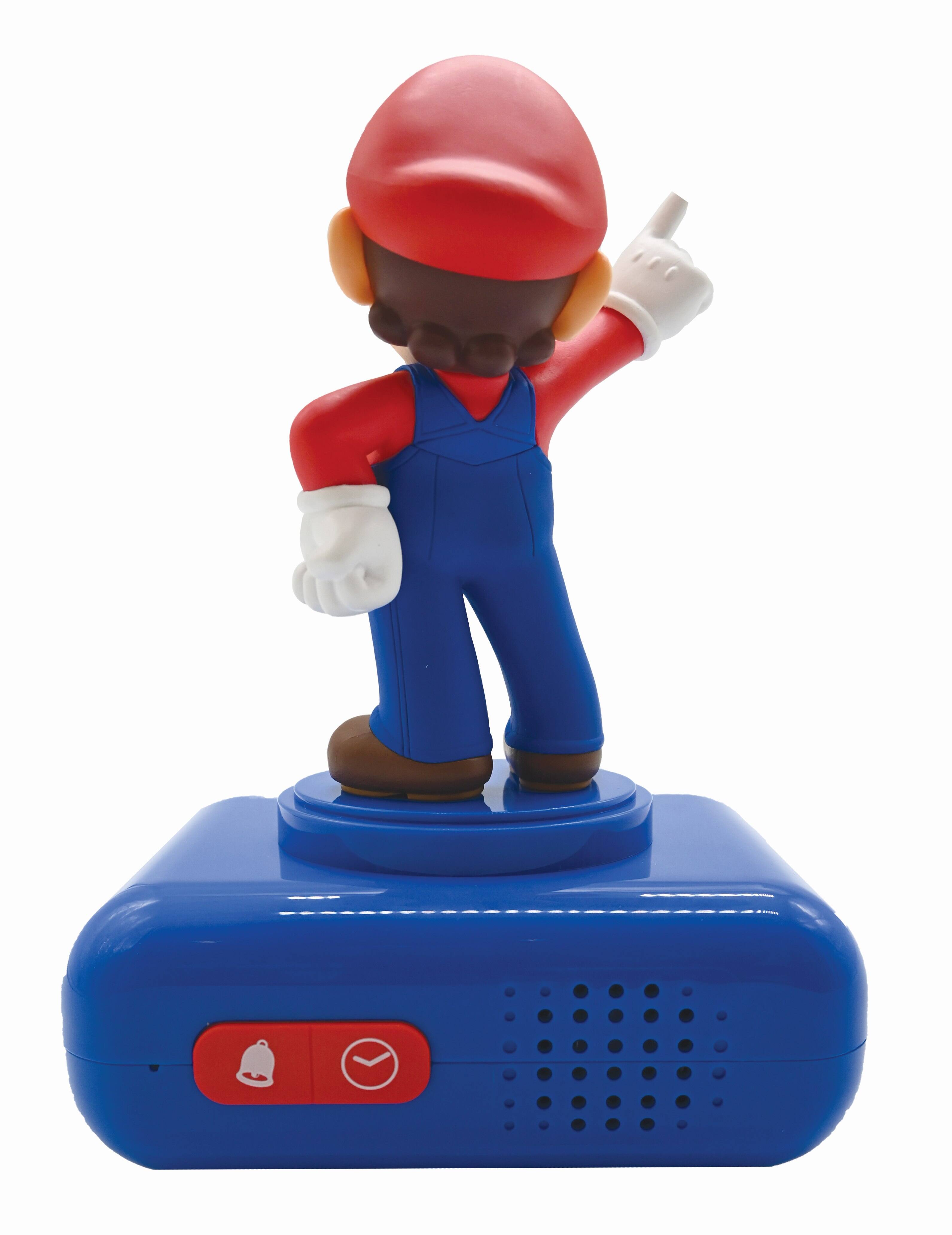 Alt View 2. Lexibook - Nintendo Super Mario Alarm Clock with Sounds - BLUE.