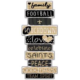 Fan Creations - New Orleans Saints 5'' x 24'' Celebrations Stack Sign - Multicolor