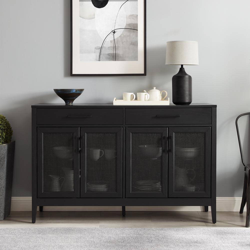 Alt View 7. Crosley Furniture - Milo Sideboard - Black.