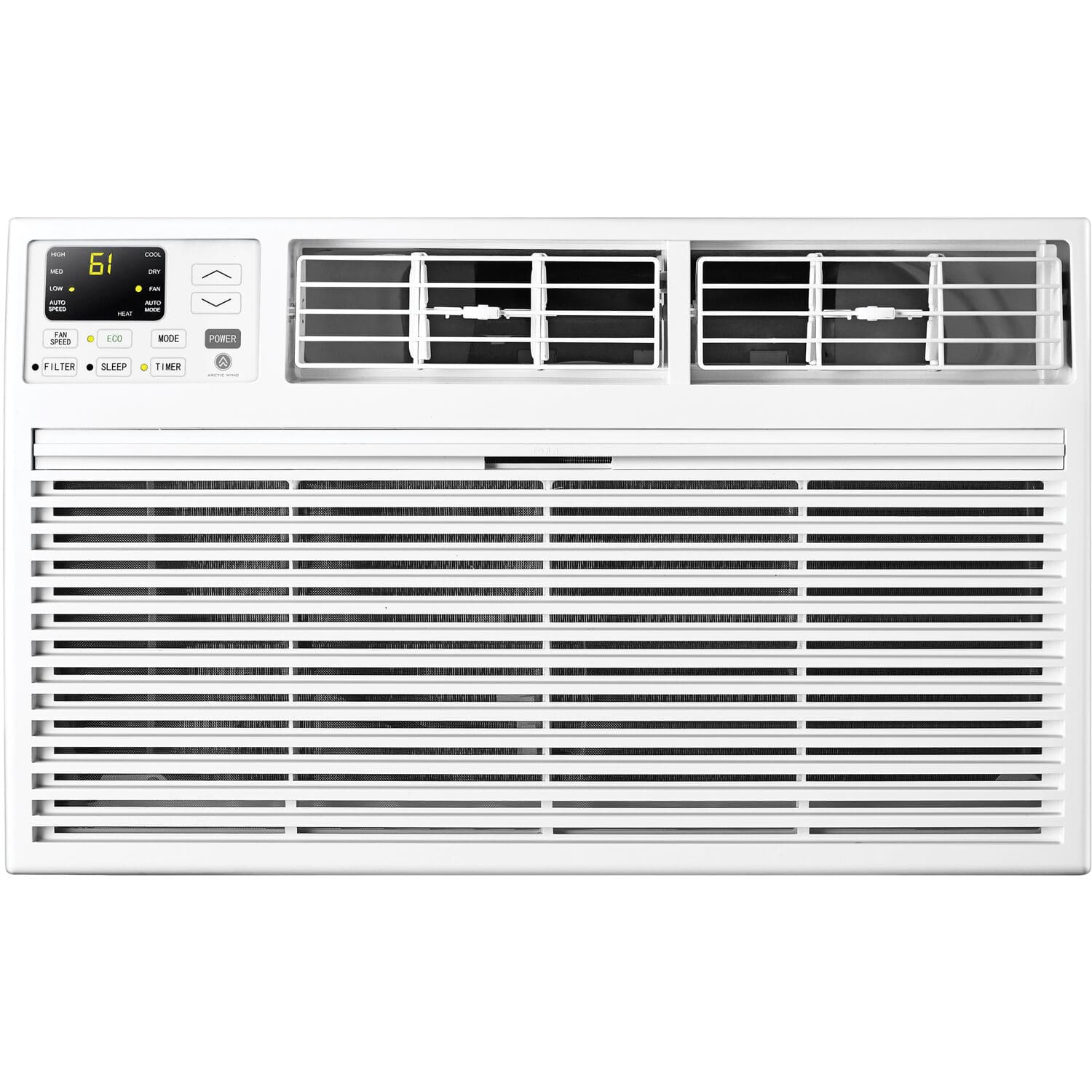 Front. Arctic Wind - 14,000 BTU Through the Wall Air Conditioner with Heat - White.