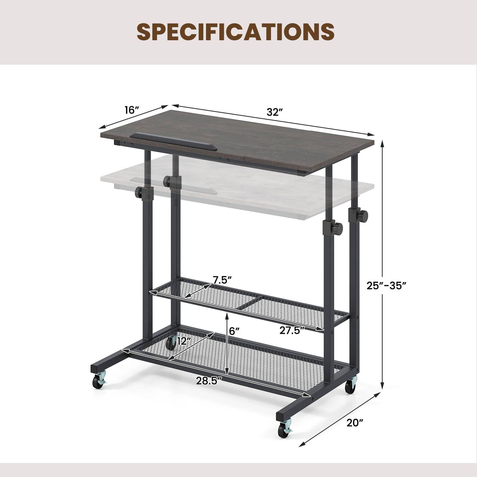 SPECIFICATIONS  
16"  
32"  
7.5"  
25"-35"  
12"  
6"  
27.5"  
28.5"  
20"