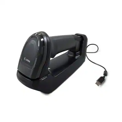 Front. Zebra - Zebra Wireless Barcode Scanner DS6878 2D/1D with Cradle.