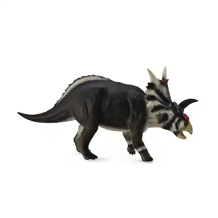 Front. Breyer - CollectA Prehistoric Life Collection Miniature Figure | Xenoceratops - Black.