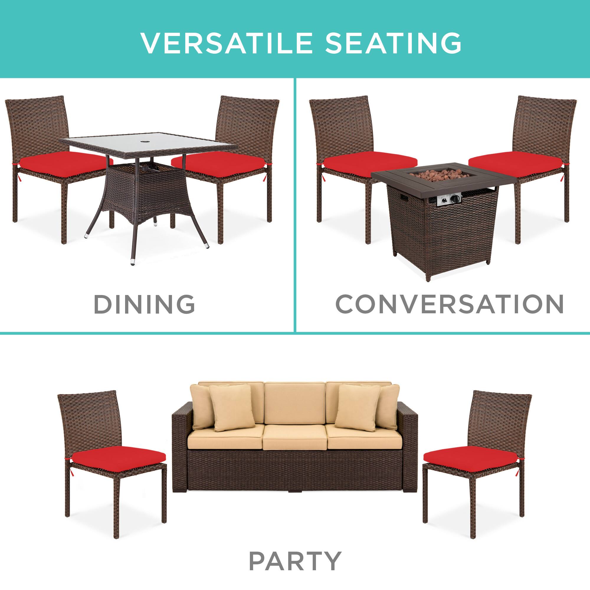 VERSATILE SEATING

DINING

CONVERSATION

PARTY
