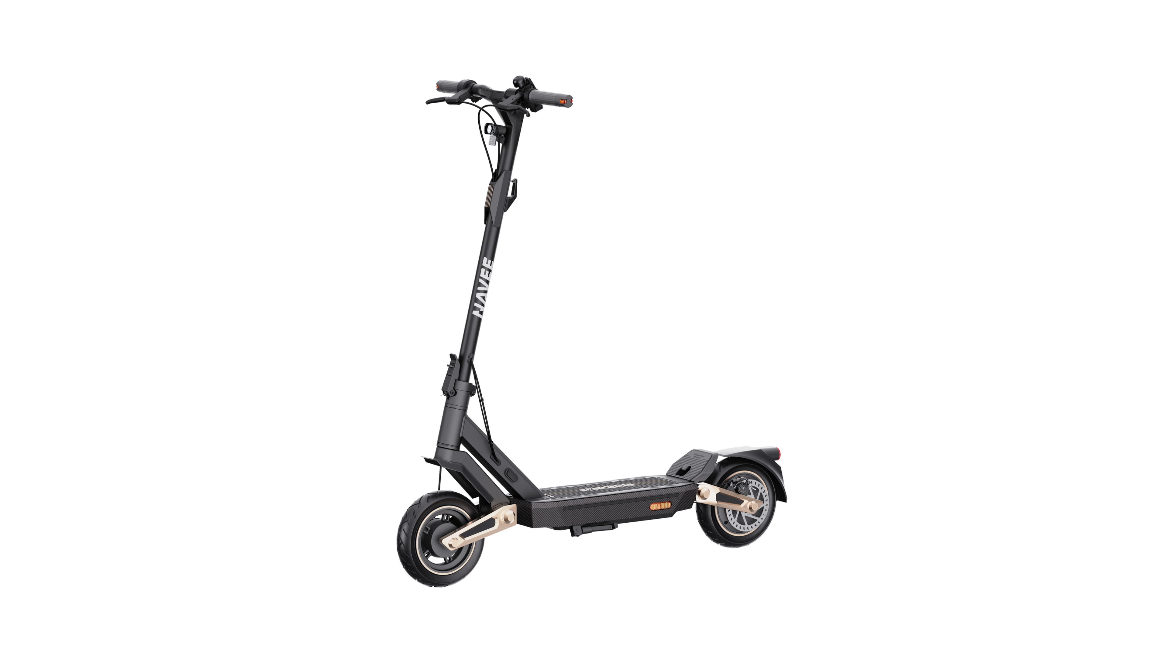 Angle. NAVEE - ST3 Electric Scooter w/37.3 miles Max Operating Range & 24.9 mph Max Speed - Black.