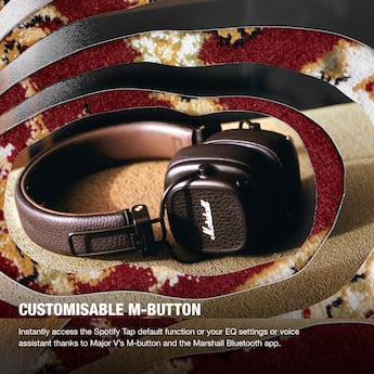 Marshall Major V Wireless On Ear Bluetooth Headphones with Marshall Major V Wireless On Ear Bluetooth Headphones with