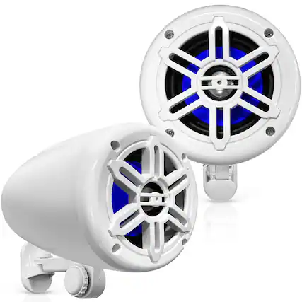 Front. Pyle - Pyle 4” Waterproof Off-Road Speakers - 150W 2-Way - None.