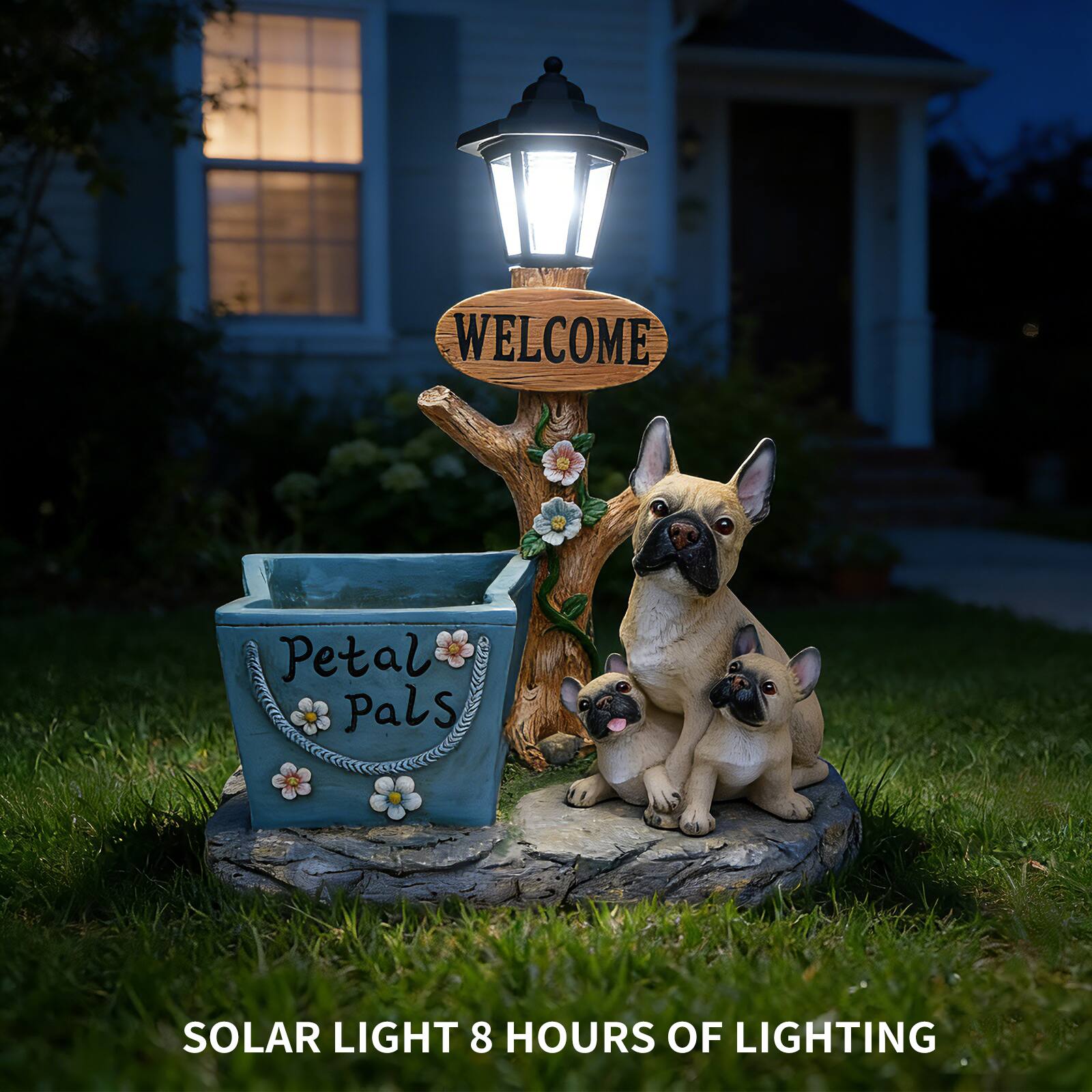 WELCOME Petal Pals  
SOLAR LIGHT 8 HOURS OF LIGHTING