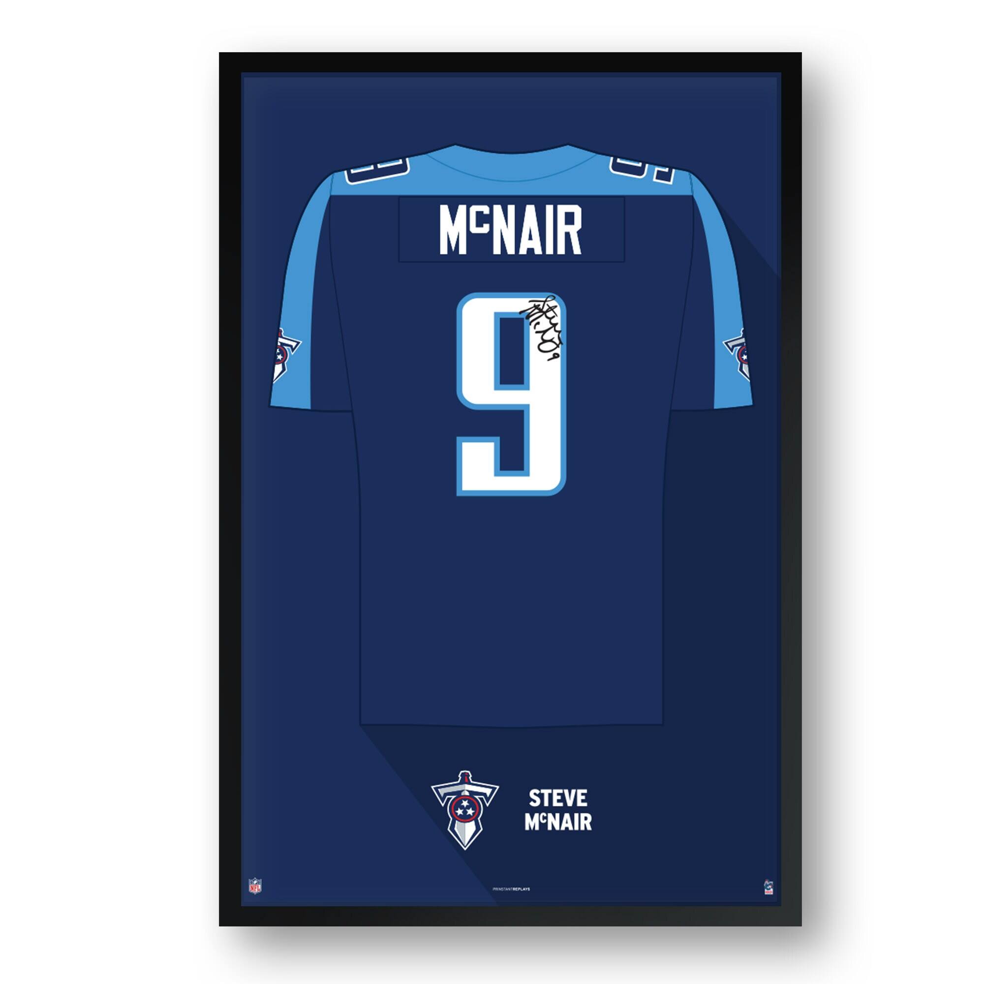Steve McNair Tennessee Titans Framed 14" x 20" Retired Jersey Art Print