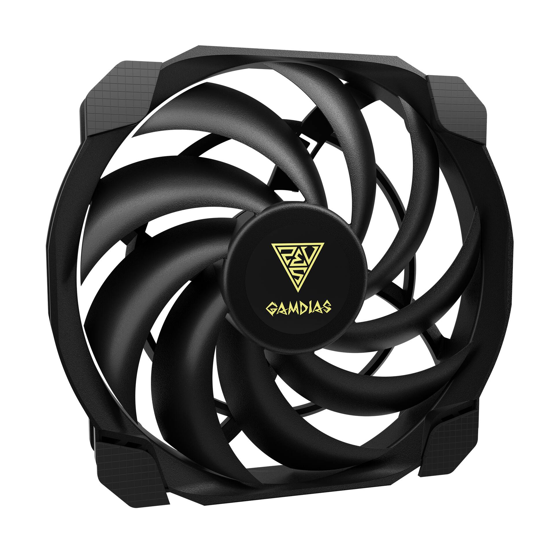Alt View 5. GAMDIAS - BOREAS P1-720 premium CPU air cooler, dual fans dual tower, 7-pipes  270W TDP, AMD and Intel - Black.