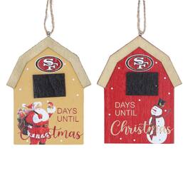 The Memory Company - San Francisco 49ers 2-Pack Countdown Ornament Set - Multicolor