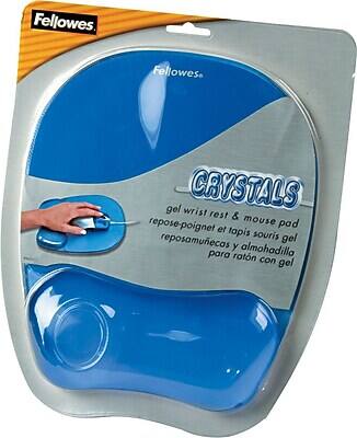 Fellowes

Fellowes CRYSTALS

gel wrist rest & mouse pad  
repose-poignet et tapis souris gel  
reposamuñecas y almohadilla para ratón con gel