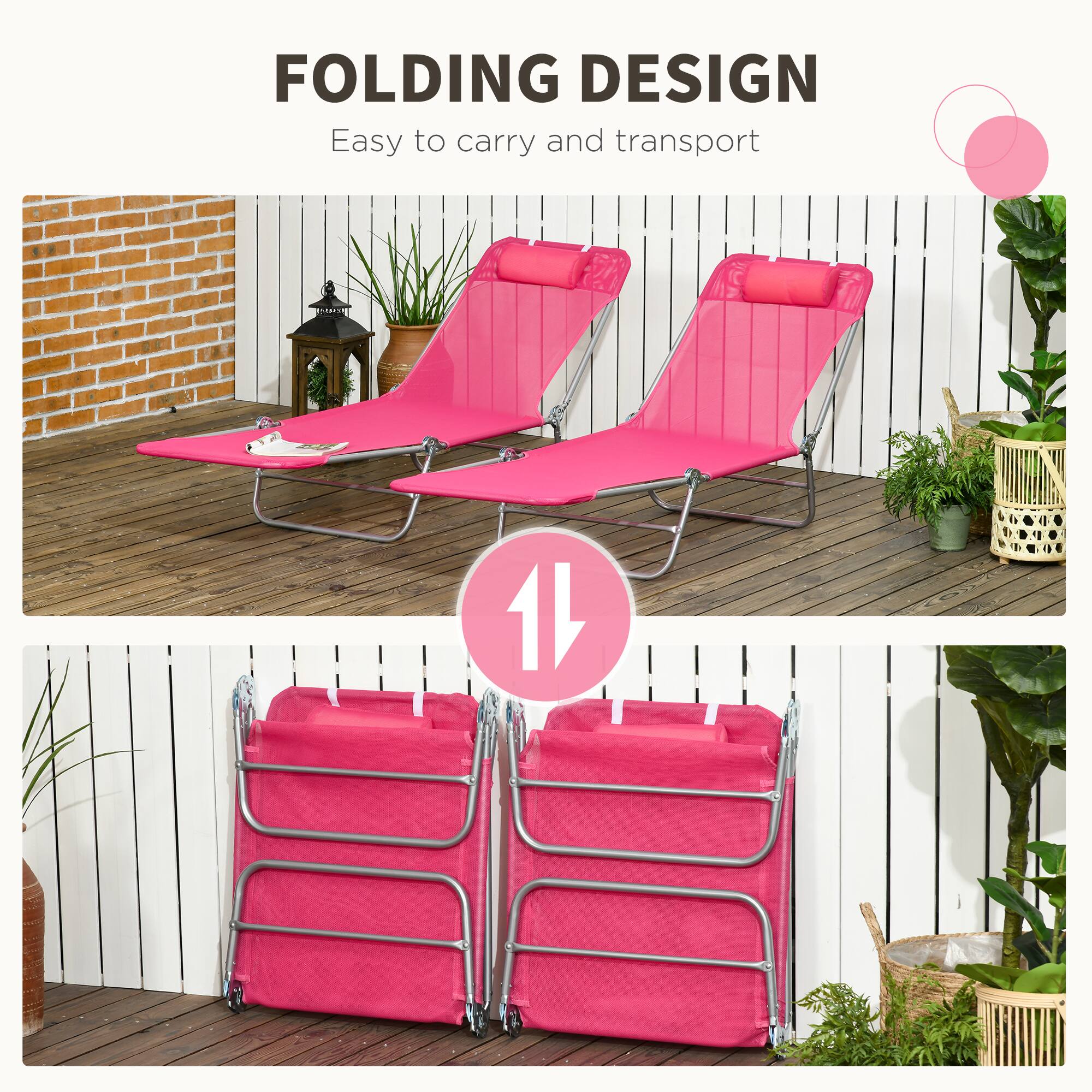 FOLDING DESIGN  
Easy to carry and transport
