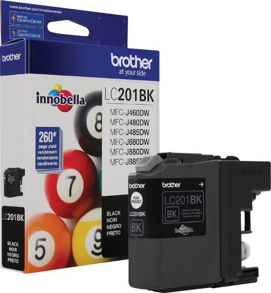 Brother LC201BK Standard Yield Ink Cartridge Black LC 201BKS